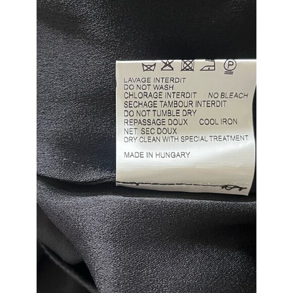 Women's Carven Black long sleeve  shirt dress with button on top Size EU 40/US 8 - Picture 6 of 6